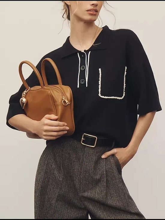Anthropologie Tops - Eliott Embellished-Pocket Polo Shirt
